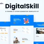 DigitalSkill – E-course & Online Tutorials Elementor Pro Template