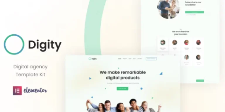 Digity – Digital Agency Elementor Template Digity – Digital Agency Elementor Template - Imagen 1