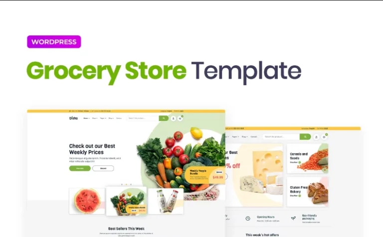 Disho – Grocery Store Elementor Template Disho – Grocery Store Elementor Template - Imagen 1