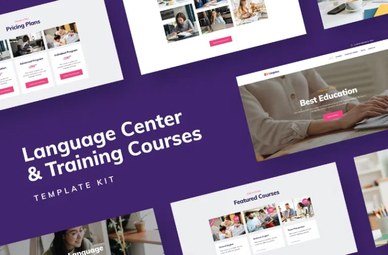 Distance Education – Language Center & Training Courses Template Distance Education – Language Center & Training Courses Template - Imagen 1
