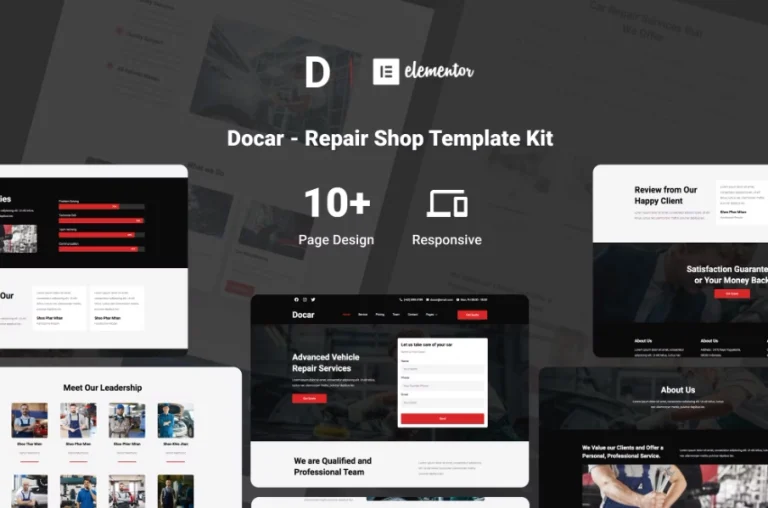 Docar – Repair Shop Elementor Template Docar – Repair Shop Elementor Template - Imagen 1