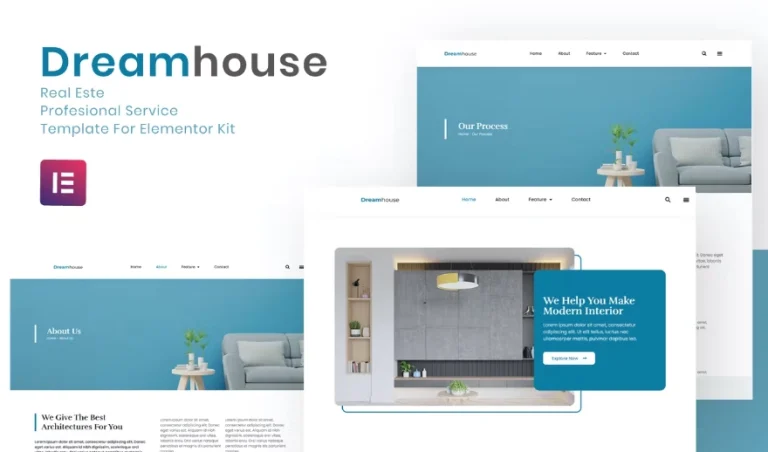 Dreamhouse – Real Estate Elementor Template Dreamhouse – Real Estate Elementor Template - Imagen 1