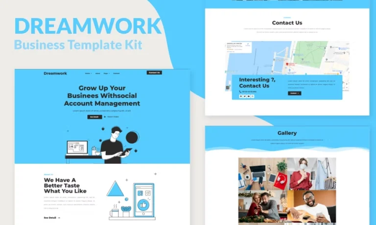 Dreamwork – Business Management Elementor Template Dreamwork – Business Management Elementor Template - Imagen 1