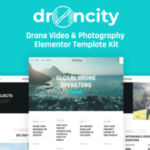 Droncity – Drone Video & Photography Elementor Template