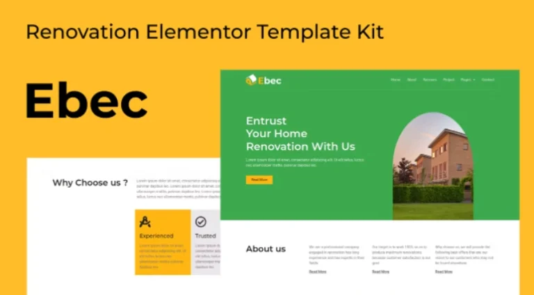 Ebec – Renovation Elementor Template Ebec – Renovation Elementor Template - Imagen 1