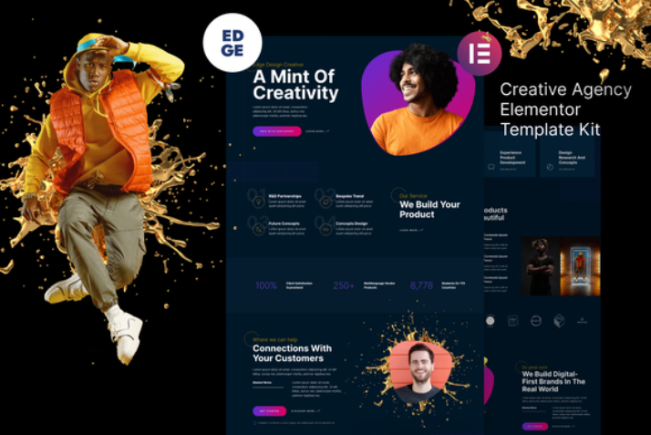 Edge – Modern Creative Agency Elementor Template Edge – Modern Creative Agency Elementor Template - Imagen 1