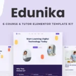 Edunika – Online Education Elementor Template