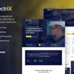 Electrix – Electrician Services & Electrical Repairs Elementor Template