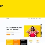 Elsa – Social Media Marketing & Management Elementor Pro Full Site Template