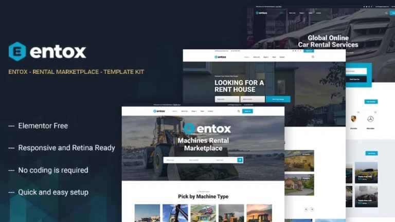 Entox – Car Rental Marketplace Elementor Template Entox – Car Rental Marketplace Elementor Template - Imagen 1