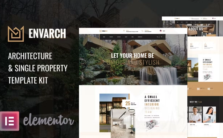 EnvArch – Architecture & Single Property Elementor Template EnvArch – Architecture & Single Property Elementor Template - Imagen 1