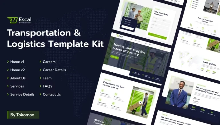 Escal | Transportation & Logistics Elementor Template Escal | Transportation & Logistics Elementor Template - Imagen 1
