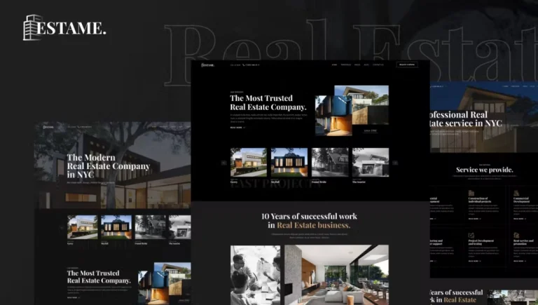 Estame – Real Estate Elementor Template Estame – Real Estate Elementor Template - Imagen 1