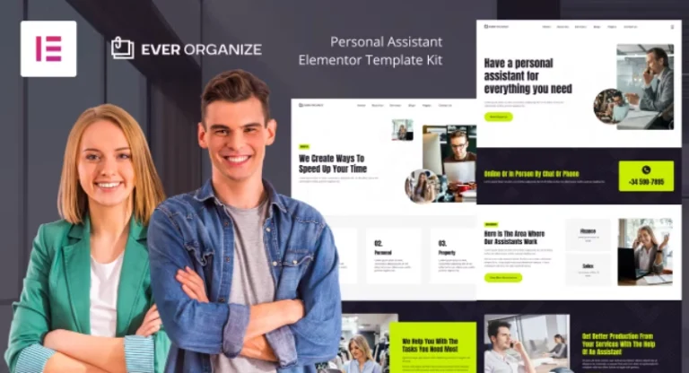 Ever Organize – Personal Assistant Elementor Template Ever Organize – Personal Assistant Elementor Template - Imagen 1