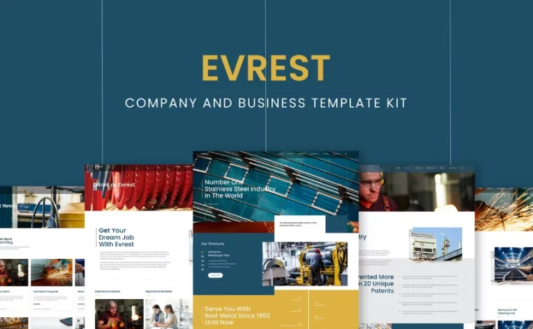 Evrest – Company & Business Elementor Template Evrest – Company & Business Elementor Template - Imagen 1