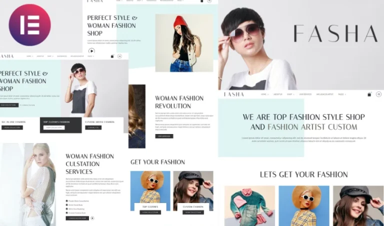 Fasha – Woman Fashion & Shop eCommerce Elementor Template Fasha – Woman Fashion & Shop eCommerce Elementor Template - Imagen 1