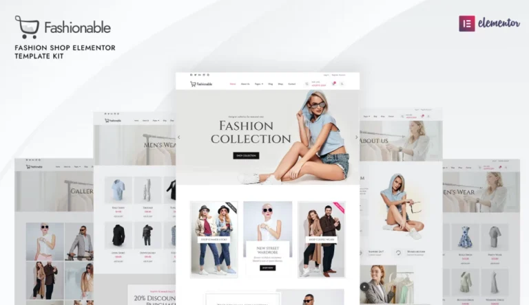Fashionable – Fashion Shop Elementor Template Fashionable – Fashion Shop Elementor Template - Imagen 1