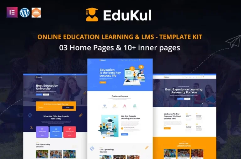 Edukul – Online Learning & Education Template - The Toolbox GPL Club