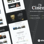 Cinemo – Video Streaming Website Elementor Template
