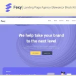 Fexy – Agency Landing Page Elementor Block