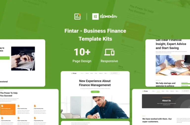 Fintar – Finance Management Elementor Template Fintar – Finance Management Elementor Template - Imagen 1