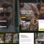 FirstCut – Barbershop & Men’s Grooming Elementor Template