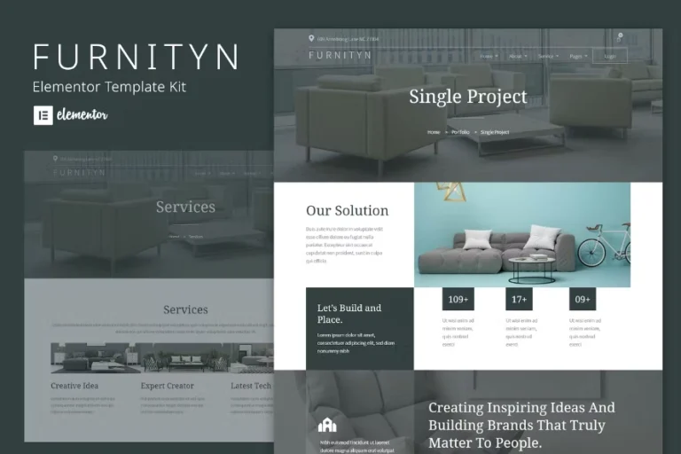 Furnityn – Interior Design Elementor Kit Furnityn – Interior Design Elementor Kit - Imagen 1
