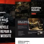 Gastros Garage – Motorcycle Service Repair Elementor Template
