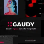 Gaudy – Dark Digital Agency Elementor Template