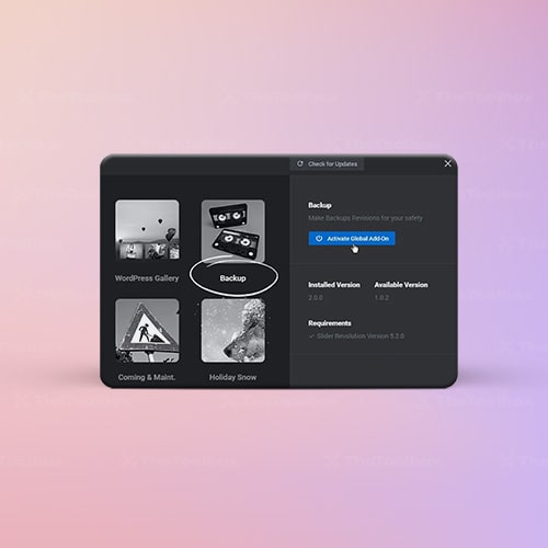 Slider Revolution Backup Add-On-min Slider Revolution Backup Add-On - Imagen 1