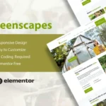 GreenScapes – Garden & Landscape Service Elementor Template