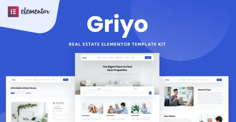 Griyo – Real Estate Elementor Template Griyo – Real Estate Elementor Template - Imagen 1