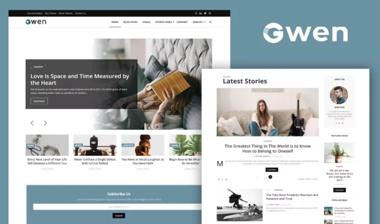 Gwen – Blog & Magazine Elementor Template Gwen – Blog & Magazine Elementor Template - Imagen 1