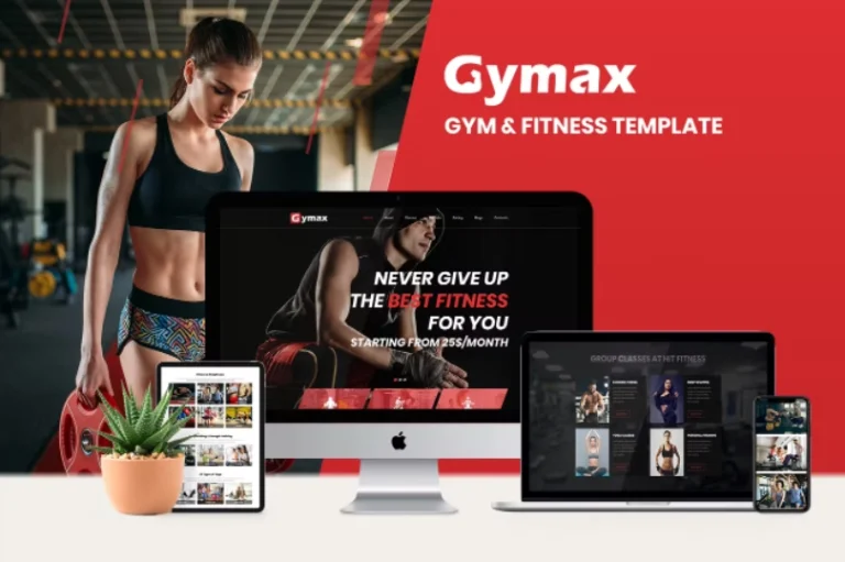 Gymax – Gym & Fitness Elementor Template Gymax – Gym & Fitness Elementor Template - Imagen 1