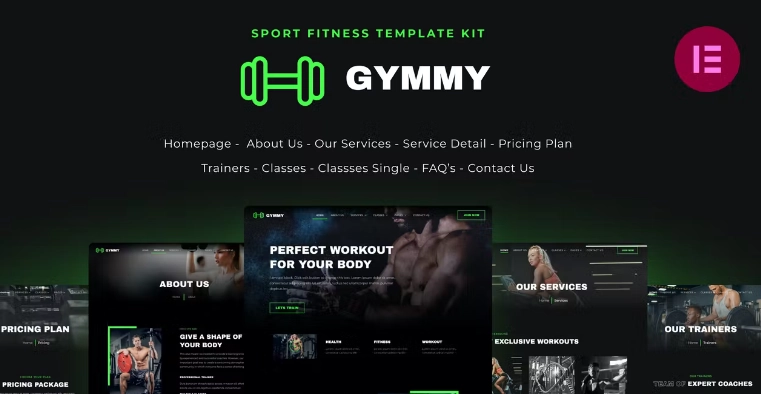 Gymmy – Fitness & Gym Elementor Template Gymmy – Fitness & Gym Elementor Template - Imagen 1