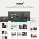 Hanan – Interior Design & Furniture Store Elementor Template