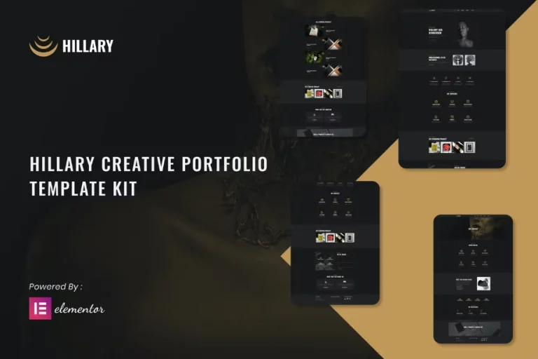 Hillary – Creative Portfolio Elementor Template Hillary – Creative Portfolio Elementor Template - Imagen 1