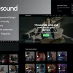 Hipsound – Music Streaming & Podcast Elementor Template