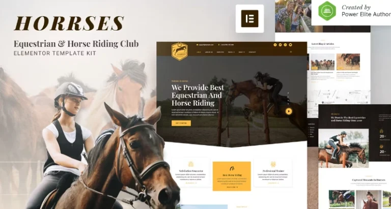 Horrses – Equestrian & Horse Riding Club Elementor Template Horrses – Equestrian & Horse Riding Club Elementor Template - Imagen 1