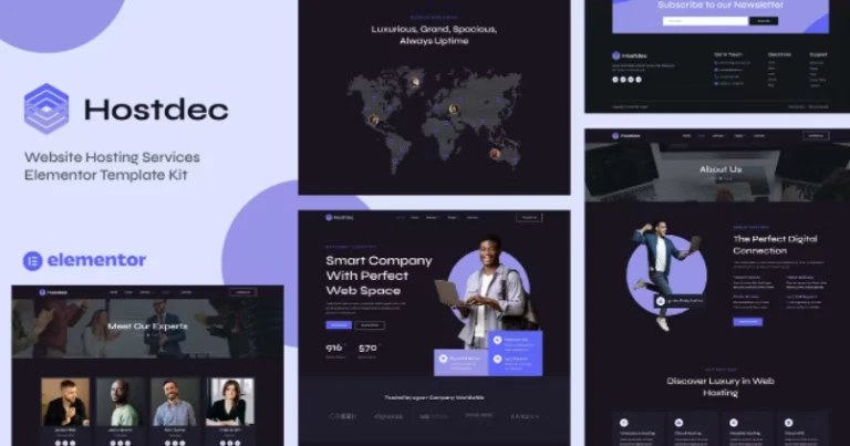 Hostdec – Website Hosting Services Elementor Template Hostdec – Website Hosting Services Elementor Template - Imagen 1