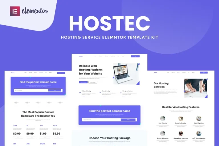 Hostec – Hosting Service Elementor Template Hostec – Hosting Service Elementor Template - Imagen 1