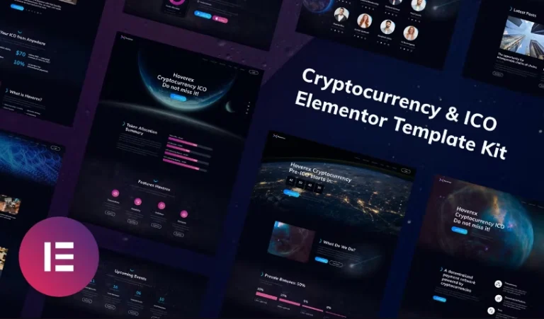 Hoverex - Cryptocurrency & ICO Elementor Template Hoverex - Cryptocurrency & ICO Elementor Template - Imagen 1