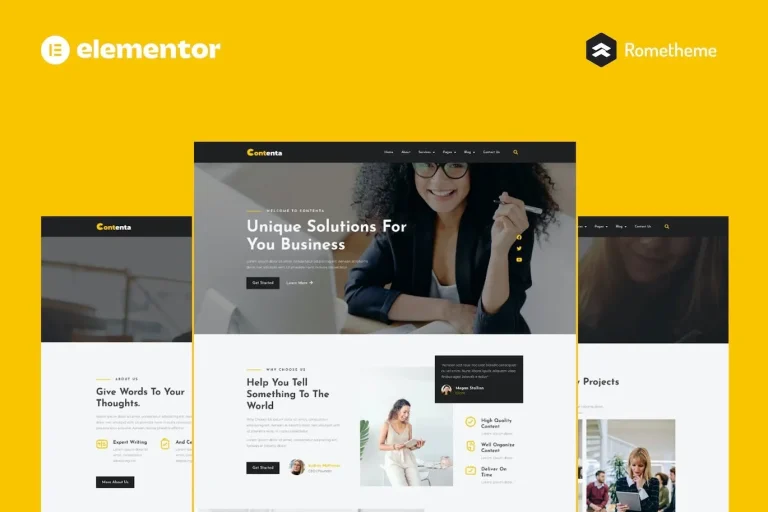 Contenta – Content Writing Services Elementor Pro Full Contenta – Content Writing Services Elementor Pro Full - Imagen 1