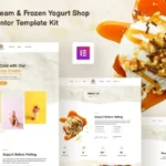 Icelab – Ice Cream & Frozen Yogurt Shop Elementor Template