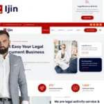 Ijin – Legal Business & Tax Consultant Services Elementor Template