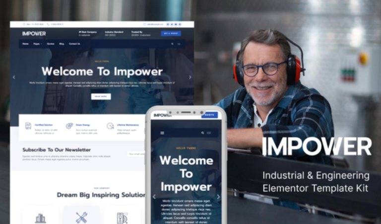 Impower – Engineering and Industrial Template Impower – Engineering and Industrial Template - Imagen 1
