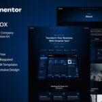 Nurox - Kit de plantillas Elementor para Saas con IA y empresa digital